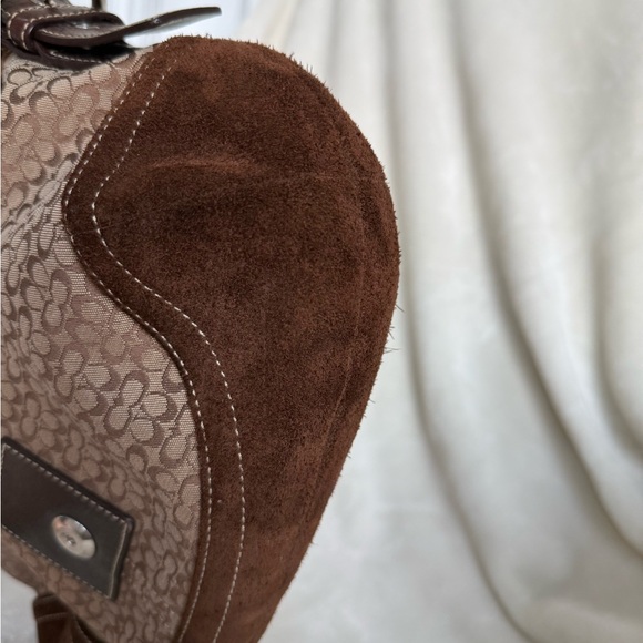 Vintage Y2K Coach Soho Flap Signature Shoulder Bag - Picture 7 of 11